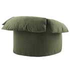 Modway Lark Slipcovered Fabric Oversized Armchair - Sage-Simple Setup Required