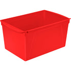 Storex Wide Book Bin - Assorted Colour - 6 Pack-They fit scrapbook paper, letter sized files and folder, and large magazines
