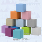 Soozier Toddlers Soft Play Foam Blocks 12-Piece Set  - Light Colours-Custom configurations bring a lot of fun for little ones 