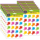 Teacher Created Resources Colorful Fish Stickers - 12 Packs of 120-No need glue or tape, just peel and stick