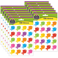Teacher Created Resources Colorful Fish Stickers - 12 Packs of 120-No need glue or tape, just peel and stick