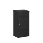 Ceha Canada Large Parcel Drop Box - 21" W x 16" D x 41" H - Black-SECURE PARCEL STORAGE: CEHA's parcel drop boxes offer a secure solution for outside package deliveries with a robust anti-theft lockable system, preventing unauthorized access and ensuring the safety of your parcels.