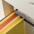 Vinsetto Vertical Filing Cabinet with Hanging Bars for A4 Size for Home Office - White-Assembly is required