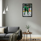 Mikko Rantanen Stars 2025 Playoffs - Framed Canvas - 22" x 31"-Ready to hang - arrives fully assembled