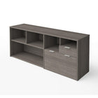 Bestar i3 Plus Credenza, Bark Grey (160610-1147)-Credenza