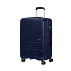 American Tourister Surftime Spinner - Medium - Metallic Blue-Rugged ABS material is able to withstand the rigors of travel.