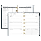 Mead 2027 Small Weekly/ Monthly Planner - 8-1/2" x 6" - Geo Stripe - Bilingual-12 months of weekly/monthly planning