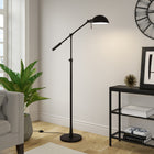 Hudson&Canal Dexter Height Adjustable/Tilting Floor Lamp with Metal Shade - Blackened Bronze/Blackened Bronze-Clean with a soft, dry cloth and no harsh chemicals or abrasive cleaning materials