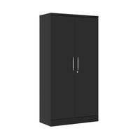 Ceha Canada BDM 180 Storage Cabinet with Fixed handle - Black-POWDER-COATED FINISH: A durable, scratch-resistant coating protects against wear and tear, ensuring a sleek appearance for years to come