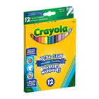 Crayola Ultra-Clean Washable Fine Line Markers, 12 Count-With a slender tip, each Fine Line Marker is a precise drawing tool. Ideal for colouring in small areas, these markers are also great for writing or drawing thin lines or dots. These markers lay down plenty of vibrant colour and won't smudge or bleed through paper