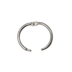 Westcott Loose Leaf Rings - 1" - Silver - 18 Pack-Nickel-plated finish creates a professional appearance