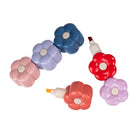 Pep Rally Stacking Highlighters - Chisel tip - Flowers - 5 Pack-Flower shaped