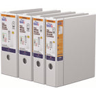 Davis Group QuickFit Deluxe File Binder - 5" - 3-Ring - D-Ring - Letter Size - White-5 Quickload Locking D-Rings