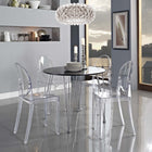 Modway Casper Dining Side Chair - Clear-Sturdy Polycarbonate