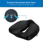 Mount-It Ergo Collection Premium Comfort Seat Cushion-Dimensions: 17.72" L x 14.96" W x 5.12" D