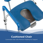 Journey SoftSecure 3-in-1 Commode Chair with Microban-Height adjustable legs with tool free assembly for fast setup and easy customization