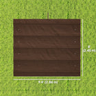 Outsunny UV30+ Protected 8' L x 9.4' W Retractable Pergola Canopy for 7' L x 10' W Pergola Frame - Coffee-UV30+ protective fabric provides safe shade for relaxation