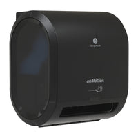 Georgia-Pacific enMotion Impulse 8" Touchless Paper Hand Towel Dispenser – Black-Automated, touch free hardwound paper towel dispenser provides quick, convenient hand drying that helps reduce the risk of cross-contamination