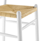 Modway Amish Wood Bar Stool - White-8