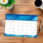 BrownTrout 2026 18-Month Monthly Desk Pad Calendar - Crackled Blush - 14" x 10"-Durable Construction - Thick, high-quality paper that prevents ink bleed-through is secured on a durable backboard with corner stays, for smooth writing throughout the year