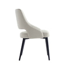 Manhattan Comfort Tremont 21.7" Modern Leatherette Upholstered Dining Chair - Stone-Seat Height: 18.9 in