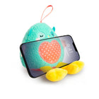 Planet Buddies 2-in-1 Plush Phone Holder and Screen Wiper - Green/Pink (Owl)-2-in-1 Plush Phone Holder and Screen Wiper