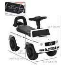 Aosom Baby Toddler Push Car - White-Overall Dimension: 24.6" L x 11.2" W x 17.7" H (62.5 x 28.5 x 45 cm) 