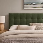 Modway Emily Fabric Upholstered Queen Size Headboard - Foliage-Queen Size Headboard