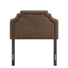 Modway Magnolia Upholstered Fabric Twin Size Headboard - Mocha-Assembly Required