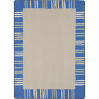 Joy Carpets Seeing Stripes Area Rug - 7'8" x 10'9" - Pastel-Manufactured with premium WearOn Nylon for lasting beauty and durability in high-traffic areas