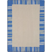 Joy Carpets Seeing Stripes Area Rug - 7'8" x 10'9" - Pastel-Manufactured with premium WearOn Nylon for lasting beauty and durability in high-traffic areas