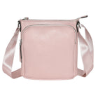 Nicci Ladies Crossbody Bag with Front Zipper Pocket - Blush-Top zipper entry