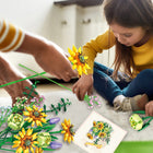 Contixo Sunflower Bouquet Flordal Collection Building Block Set - 975 Pieces-8