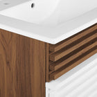 Modway Render 24" Bathroom Vanity - White/Walnut/White-8