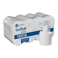 Georgia-Pacific SofPull 2 Ply Centerpull Bathroom Tissue - 16 Pack-Completely enclosed roll and visibility of roll end helps reduce cross contamination