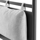Modway Marlowe 4-Poster Canopy Metal Twin Platform Bed - Charcoal-Modern Four-Poster Design