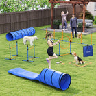 PawHut 11-Piece Dog Agility Training Equipment Set with Carrying Bag-Interactive obstacles stimulate intelligence while strengthening the bond between owner and pet 