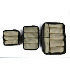 TUCCI Italy 3-Piece Travel Packing Cube Set - Black-Durable, High‑Quality Fabric - protects belongings and keeps items wrinkle‑free