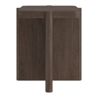 Hudson&Canal Laguna 20" Wide Square Side Table - Brown Oak-Table is made of high-quality materials in a brown oak wood-look finish
