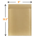 Vangoddy #4 Honeycomb Padded Self-Sealing Mailers - 9.5" W x 14.5" L - Brown - 100 Pack-Inner Dimension: 13"L x 9" W 