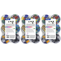 BAZIC Products Push Pin - Paper Clip - Binder Clip - Magnetic Button Combo Set - 3 Sets of 269-Wide assortment of office clips, pins, and rings