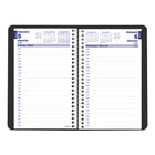 Blueline 2027 Daily Planner with Spiral binding - 8" x 5" - Black - Bilingual-Spiral binding with soft poly cover