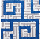 Modway Nahia Geometric Maze Area Rug - 5 ft W x 8 ft L - Ivory Light Grey/Blue-Stain Resistant / Easy To Clean