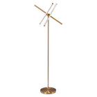 Zuo Garza Floor Lamp - Brass-Dimensions: 24.4" L x 24.4" W x 65.0" H