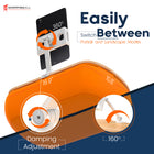 ShoppingAll Adjustable Tablet Holder Cushion Pillow Stand with Snack Bowl - Orange-Versatile Storage - The removable silicone snack bowl features three compartments for snacks, drinks, or accessories like remotes and glasses. Easy to clean.
