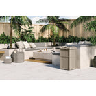 Suncast Trash Hideaway - Light Taupe-Exterior Size: 17 in. W x 17 in. D x 31.5 in. H.