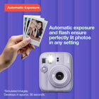 FUJIFILM instax mini 13 Instant Camera Bundle - Dreamy Purple-Close-up Mode with parallax correction