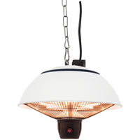 Westinghouse 1500-Watt Outdoor Hanging Infrared Electric Patio Heater - White-Perfect for gazebos, pergolas porches and anywhere that you can hang a heater from. Ideal for relaxing or entertaining in your room or backyard.