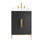 Modway Awaken 24" Bathroom Vanity - White/Black-Assembly Required