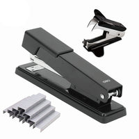 Deli Desktop Stapler Combo Pack With Full Strip Stapler, Staple Remover & Staples-Accessories Included: Comes with 1,000 staples and a staple remover, providing everything you need for convenient and efficient stapling